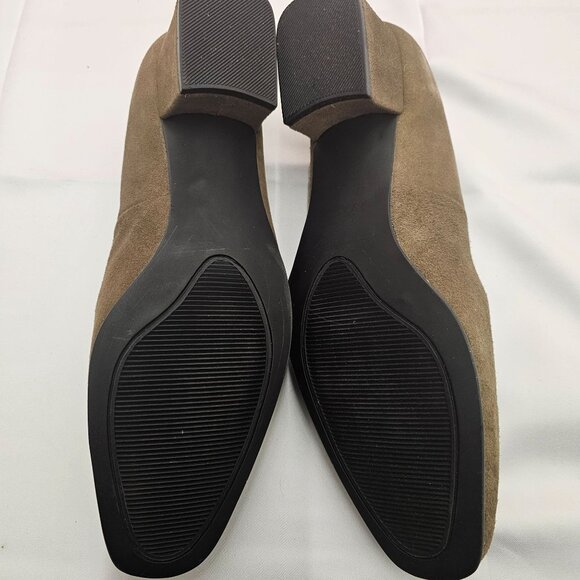 Vintage 1990s Pierre Michel Womens Brown Suede & Patent Leather Heels Size 10B - Picture 10 of 12